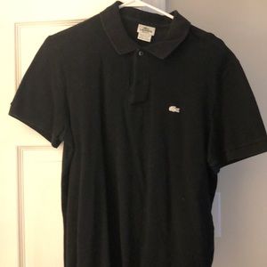 Black Lacoste polo